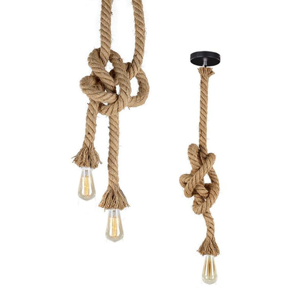 Knotted Rope Retro Pendant Lamp