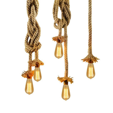 Knotted Rope Retro Pendant Lamp