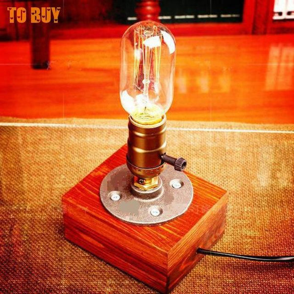 Wooden Old Fashioned Desk Lamp