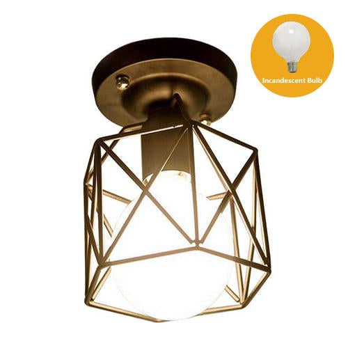 Iron Square Vintage Pendant Lamp