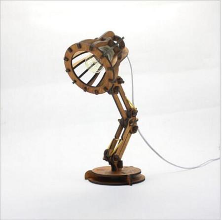 Wooden Vintage Desk Lamp