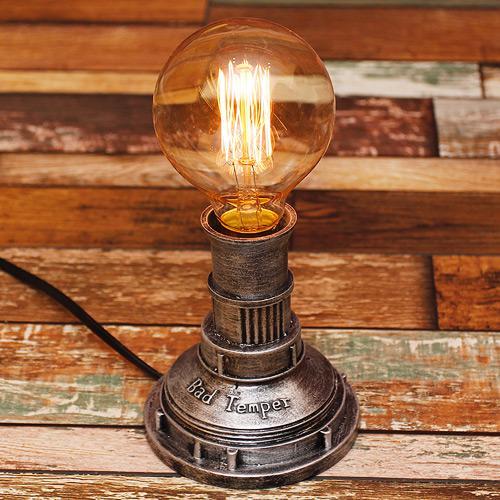 Old Fashioned Wooden Desk Lamp