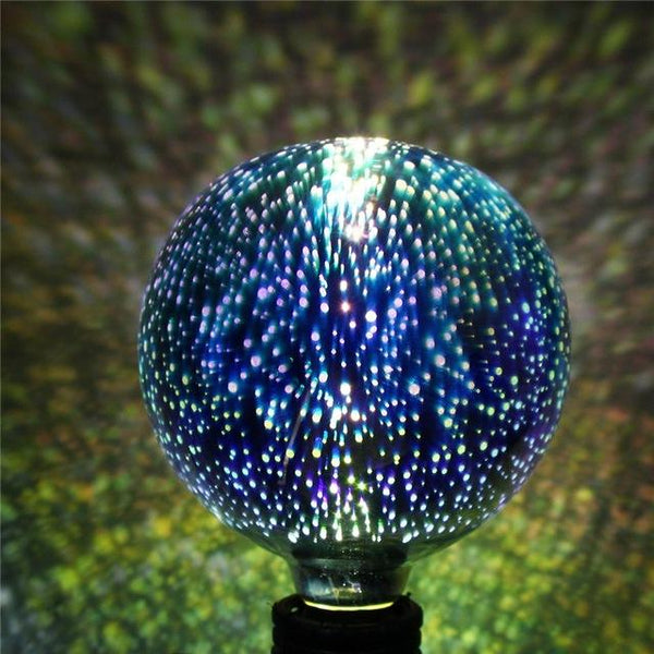 3D Fireworks Filament Retro Bulb